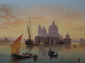 PÔR DE SOL EM VENEZA, INÍCIO DO SÉCULO XX